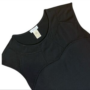 Cache Women's Black Basic Sleeveless neckline design shirt size XS